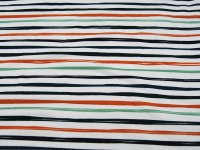 French Terry - Stripes off White - Streifen auf Weiß - 0,5m 3