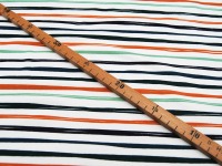 French Terry - Stripes off White - Streifen auf Weiß - 0,5m 4