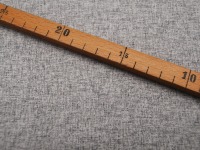 Beschichtete Baumwolle - Leinen Look - Grau meliert 0,5 m 2