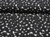Jersey - Splatter - Weiß auf Schwarz 0.5 Meter 4