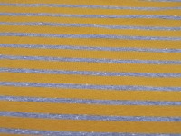 Sweat - Melange Stripes - Streifen in Senf Graumeliert - 0,5m 2