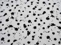 Jersey - Splatter - Schwarz auf Weiß 0.5 Meter 2