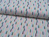 Baumwolle - Xavi - Short Stripes - Kleine Striche auf Weiß 0,5m