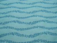 Beschichtete Baumwolle - Graphisches Muster / Ranken auf Hellblau - 50 x 145cm