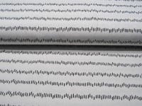 Jersey - Irregular Stripes - White - Schwarze Striche auf Weiß - 0,5 Meter