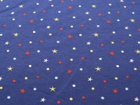 Jersey - Punkte und Sterne auf Blau - 0,5 Meter 2