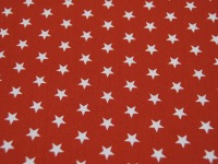 Petit Stars - Sterne auf Terracotta - Baumwolle 0,5m 2
