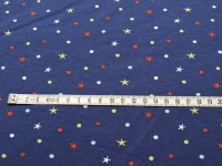 Jersey - Punkte und Sterne auf Blau - 0,5 Meter 3