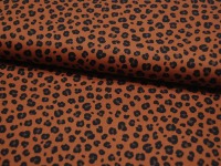 Baumwolle - Animal Skin - Leopardenmuster auf Rost - 0,5 m 4