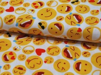 REST 0,45m Baumwolle - Kim - Emojis - Smileys