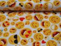 REST 0,45m Baumwolle - Kim - Emojis - Smileys 2