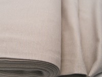 Bündchen - Ringelbündchen - Beige-Weiß - 50 cm im Schlauch