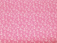Baumwolle - Ankermix auf Rosa Pink 0,5m 2