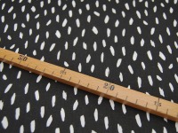 Baumwolle - Stripes / Kleine Streifen - auf Schwarz 0,5m 2
