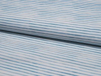 Baumwolle - Snoozy Fabrics - Streifen - Hellblaue Streifen auf Weiß 0,5m 3