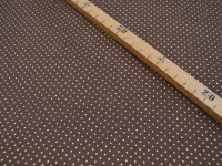Schokobraune Baumwolle mit goldene Minipunkte 0,5 Meter 2