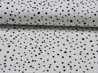 REST 0,4m Baumwolle - Schwarze Punkte auf Weiß 4