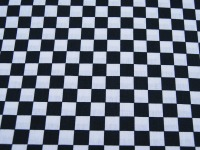 Baumwolle - FINISH FLAG - Schwarz-Weiß Kariert 0,5 Meter 3