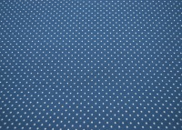 Beschichtete Baumwolle - Petit Dots auf Jeansblau / Blau - 50x145cm 3