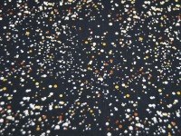Baumwolle - Confetti - Farbspritzer auf Dunkelblau 0,5m 3