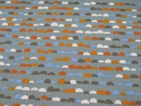 Baumwolle - Pebbles - Graphisches Muster - Auf Dusty Green 0,5m 2