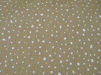ORGANIC Baumwolle - Punkte auf Dusty Gelb / Dusty Yellow - 0,5 m 3
