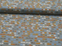 Baumwolle - Pebbles - Graphisches Muster - Auf Dusty Green 0,5m 4