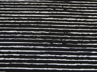 Baumwolle - Weiße Streifen auf Schwarz - 0,5 m 2