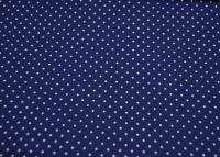 Beschichtete Baumwolle - Petit Dots auf Mittelblau / Kobaltblau - 50x145cm 2