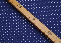 Beschichtete Baumwolle - Petit Dots auf Mittelblau / Kobaltblau - 50x145cm 3