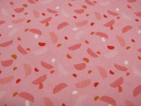 Baumwolle - Xavi - Mix Dots Rose - graphisches Muster auf Rosa 0,5m 3