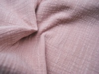 Musselin SLUB - Grobes Musselin - Uni Helles Pink / Altrosa - 0.50m