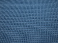 Wafflepique - Baumwolle in Jeansblau 0,5m 2