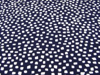 Jersey - GOTS - SHAPES - Weiß auf Nachtblau - 0,5 Meter 3