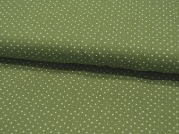 Petit Dots auf Grün- Baumwolle 0,5 m