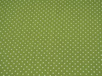 Petit Dots auf Grün- Baumwolle 0,5 m 2