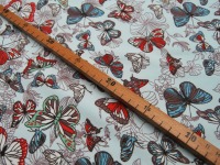Softshell - Hellblau mit Schmetterlinge - 0.5 Meter 3