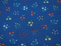 Baumwolle - Poplin - Bio - Small Flowers - Blumen auf Blau - 0.5 Meter 3