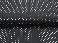 Petit Dots auf Schwarz - Baumwolle 0,5 m