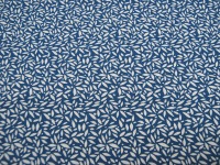 Baumwolle - Blumenmuster in Blau und Weiß 0,5 Meter 3