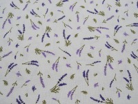 Dekostoff - Balingen - Lavendel auf Weiß - 0,5m 3