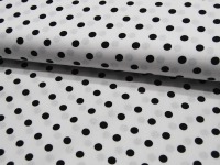 Schwarze Dots auf Weiß - Baumwolle 0,5 m 4