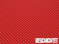 Beschichtete Baumwolle - Petit Dots Rot- 50 cm