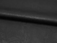 Weiches Kunstleder in Schwarz mit Struktur - 0,5 Meter