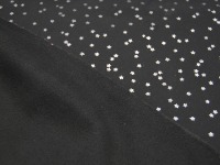 Softshell - Kleine silberne Sterne auf Schwarz - 0.5 Meter 4