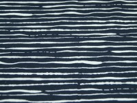 Jersey - BIO - Stripes - Streifen Mint auf Dunkelblau - 0,5 Meter 2