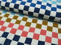French Terry - Squares - Bunte Karos by Lila-Lotta - 0.5 Meter