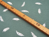 REST Jersey - Feathers - Federn auf Dusty Green - 0.85 Meter 3