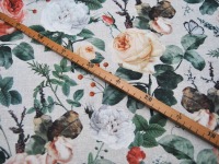 Dekostoff - Canvas Digital Roses - Blumen - 0,5m 3