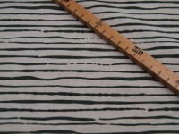 Jersey - BIO - Stripes - Streifen Dunkelgrün auf Sand - 0,5 Meter 4